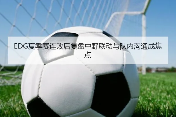 EDG夏季赛连败后复盘中野联动与队内沟通成焦点